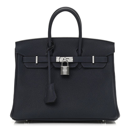 Hermes Togo Birkin 25 Bleu Nuit 1 of 11