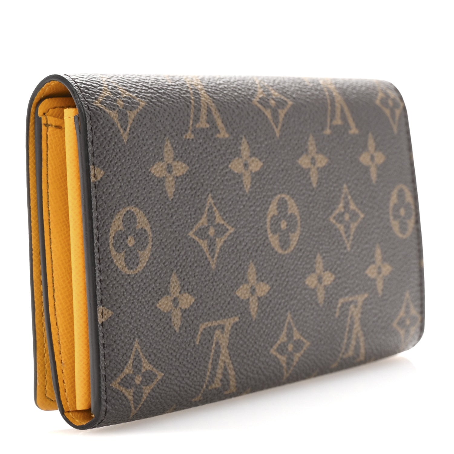 Louis Vuitton Monogram 2022 Christmas Animation Sarah Wallet Yellow 3 of 7
