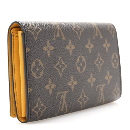 Louis Vuitton Monogram 2022 Christmas Animation Sarah Wallet Yellow 3 of 7