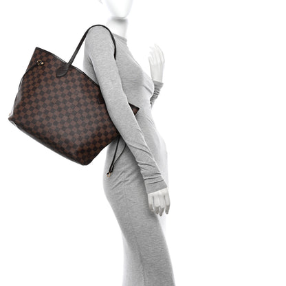 Louis Vuitton Damier Ebene Neo Neverfull MM Rose Ballerine 2 of 12