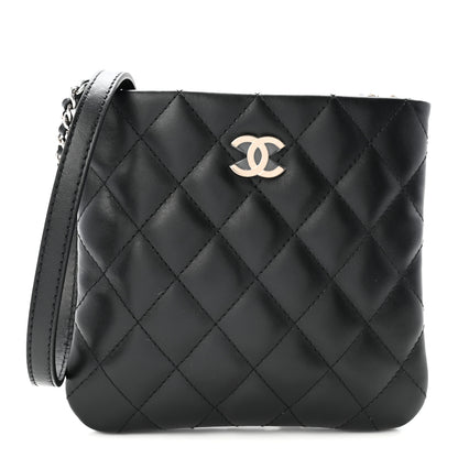 Chanel Lambskin Quilted Uniform Crossbody Bag Black 1 of 10