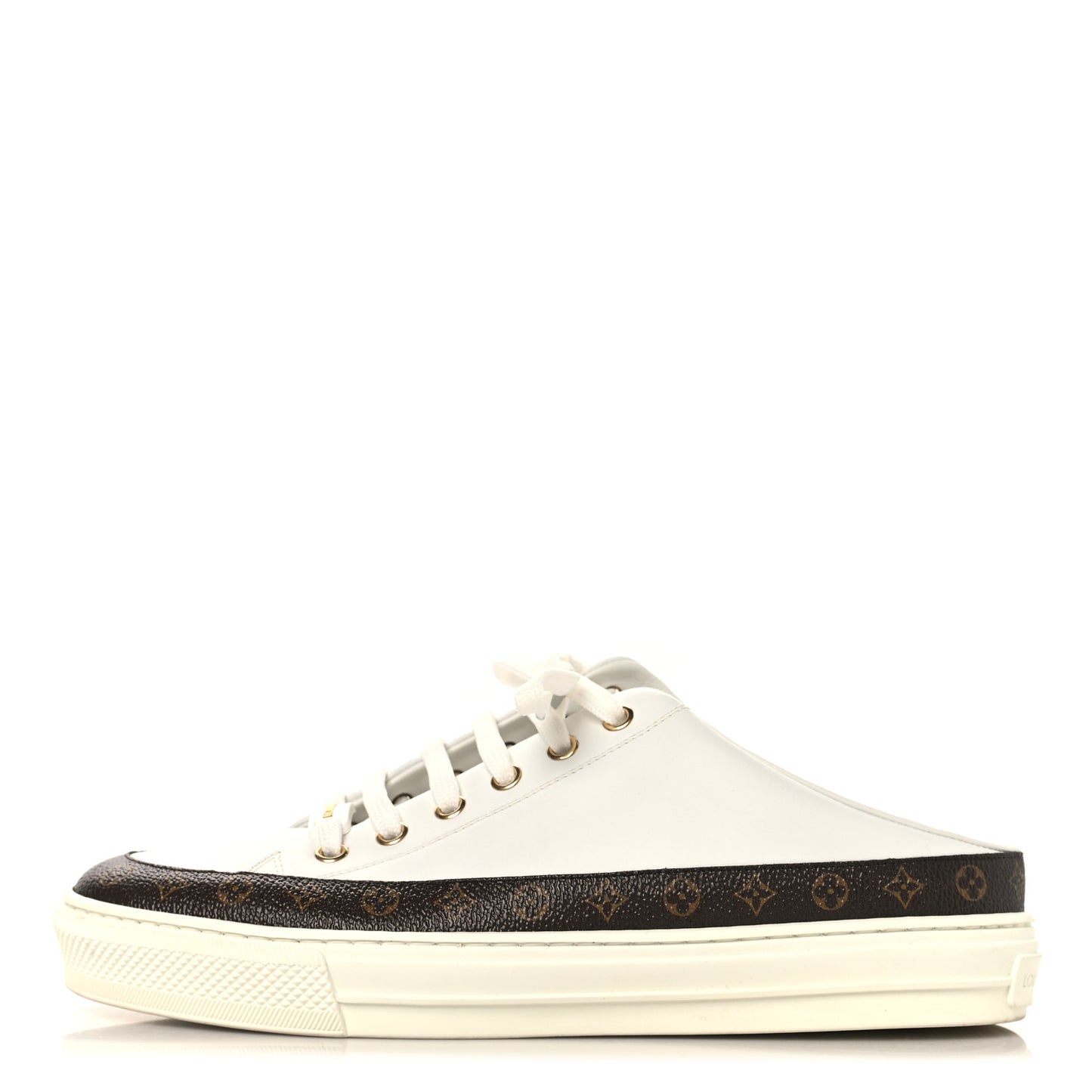 Monogram Womens Stellar Open Back Sneakers 39 White