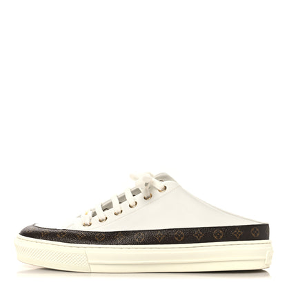 Louis Vuitton Monogram Womens Stellar Open Back Sneakers 39 White 1 of 8