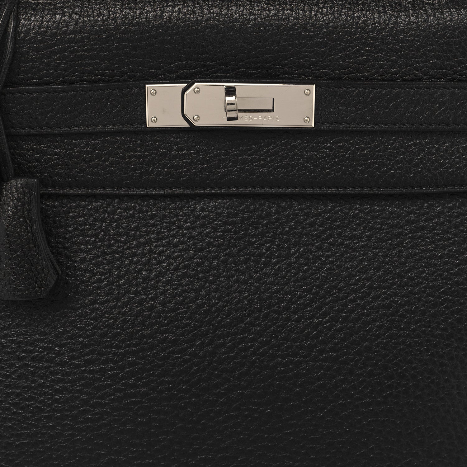 Hermes Taurillon Clemence Kelly Retourne 32 Black 8 of 17
