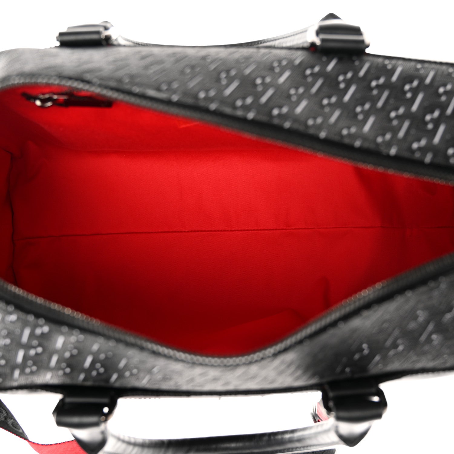 Christian Louboutin Studded Techno CL Sneakender Duffle White Black 4 of 11