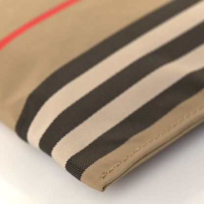 Burberry Nylon Vintage Check Print Logo Wristlet Archive Beige 12 of 12