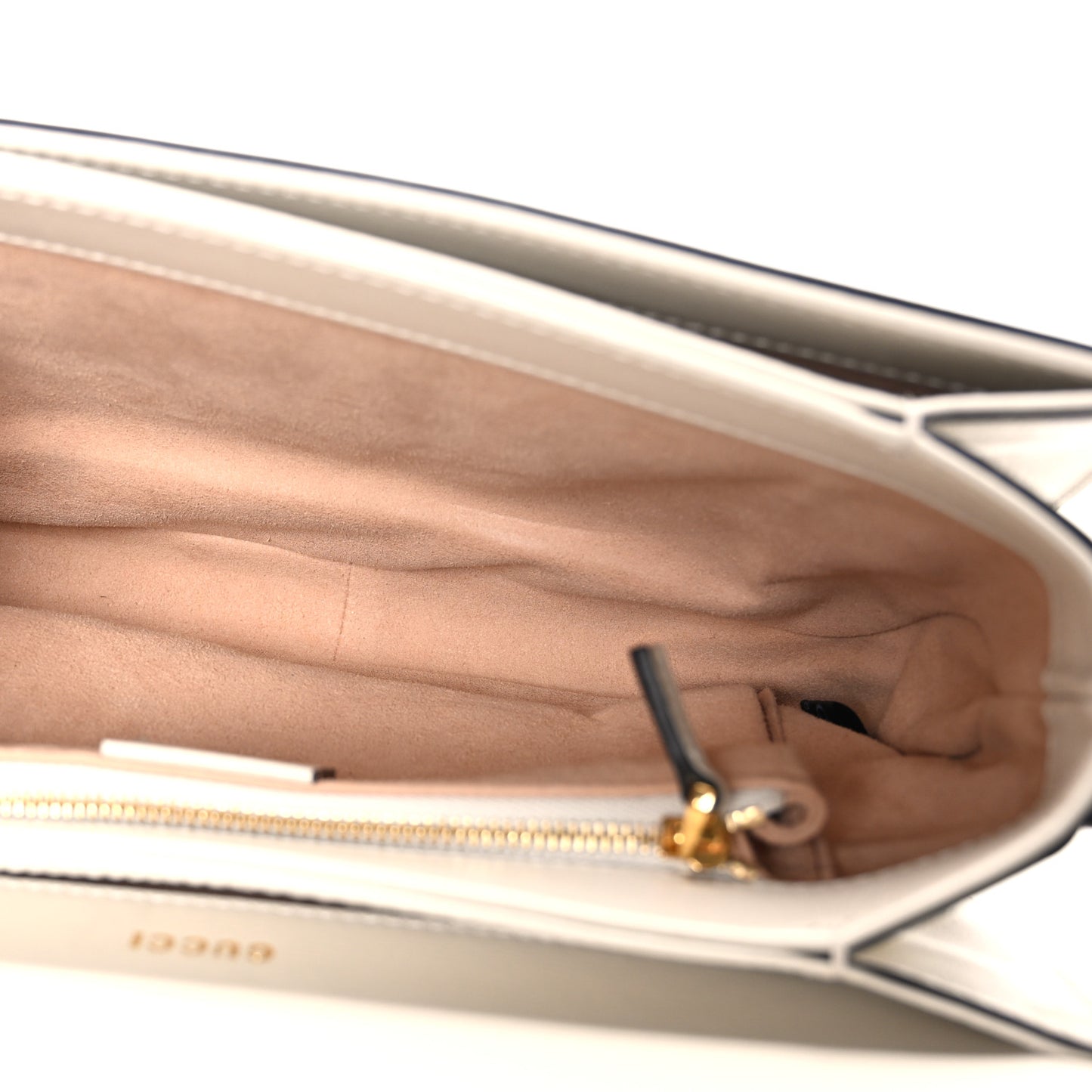 GG Supreme Monogram Horsebit 1955 Shoulder Bag Beige Mystic White