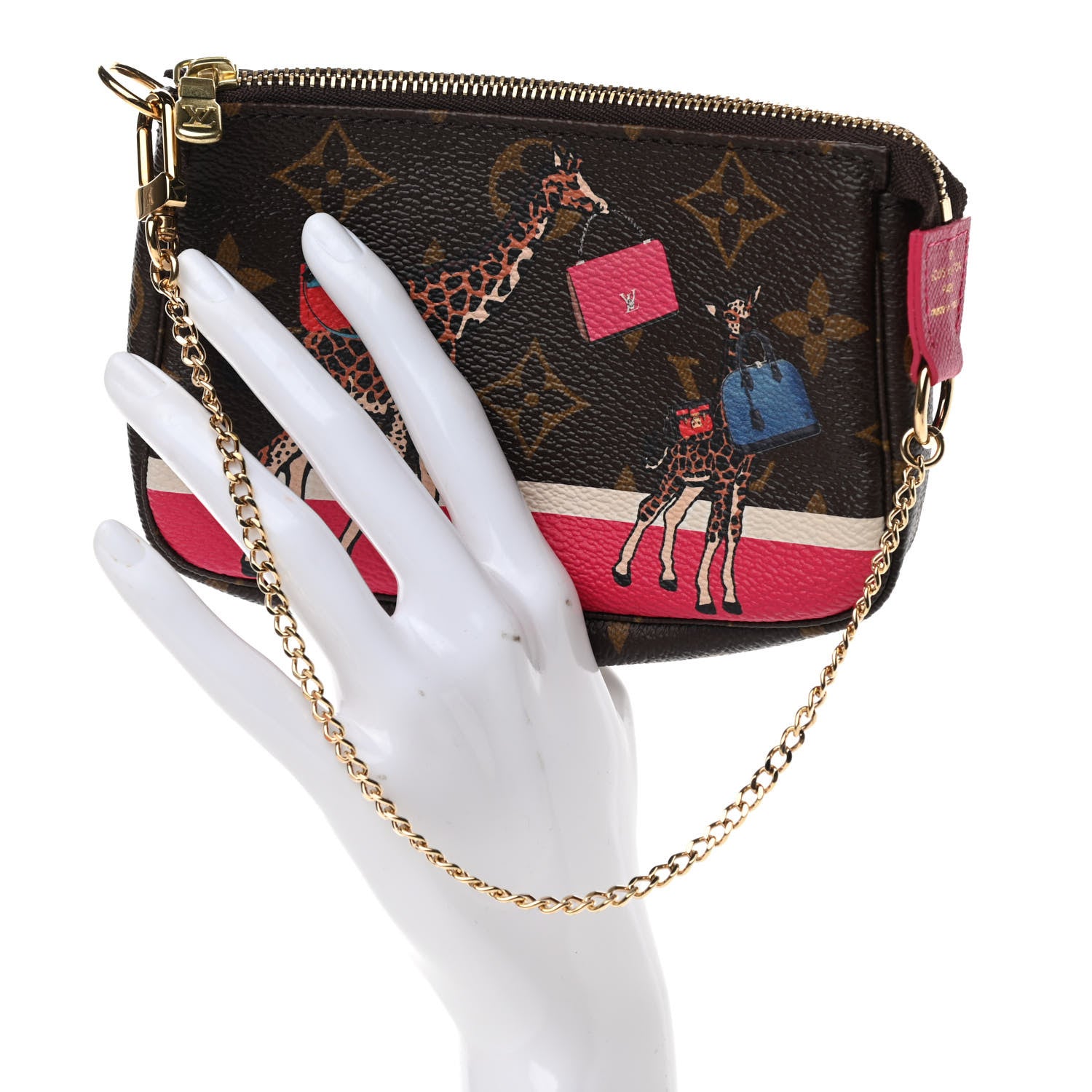 Louis Vuitton Monogram 2017 Christmas Animation Mini Pochette Accessories 2 of 8