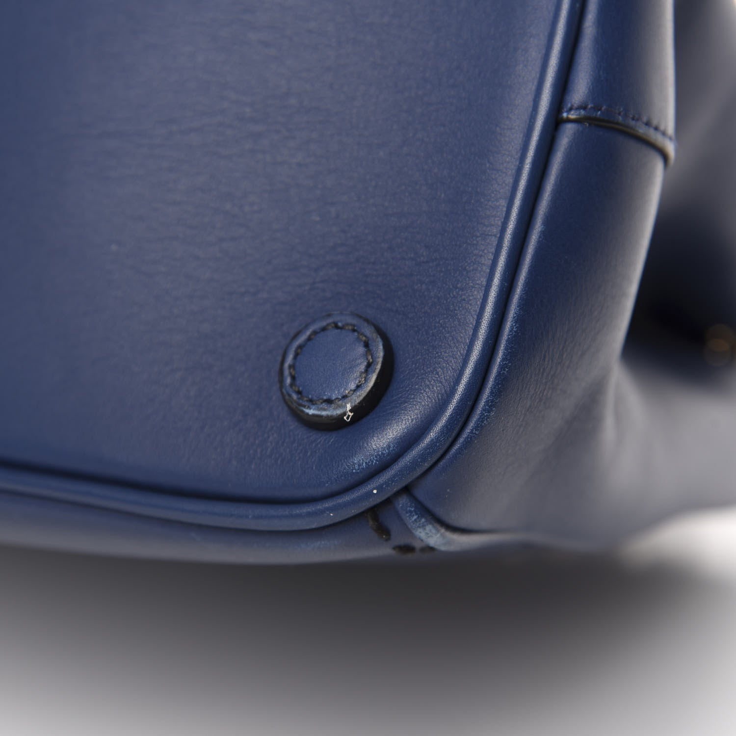 Prada City Calf Hand Stitched Small Galleria Double Zip Tote Bluette 10 of 13