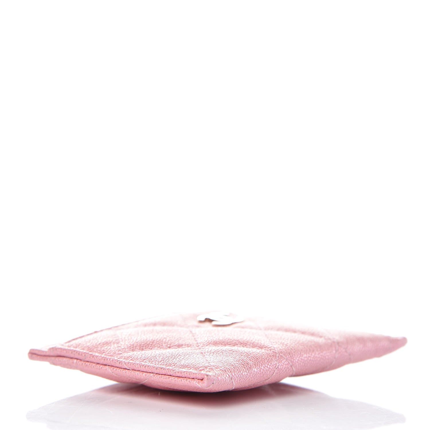 Chanel Iridescent Caviar Quilted Card Holder Rose Pink 4 of 9