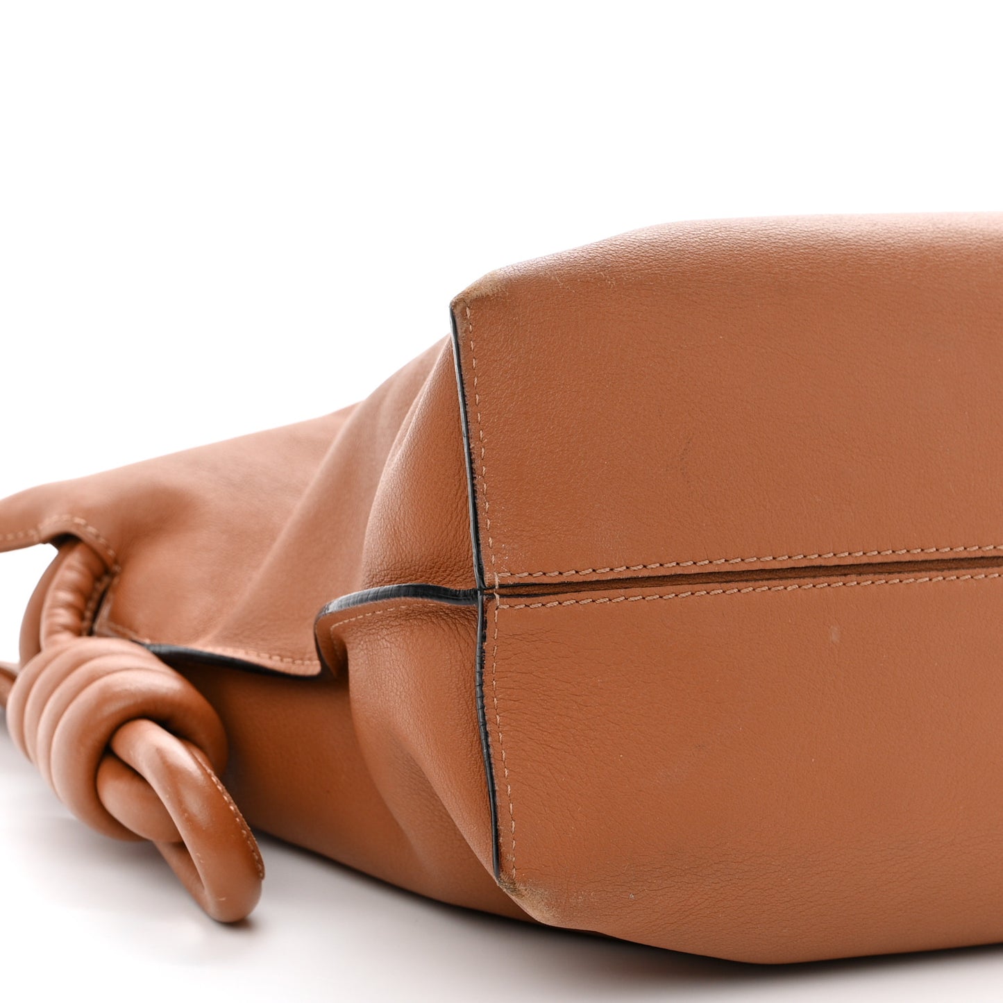 Nappa Medium Flamenco Knot Bag Tan