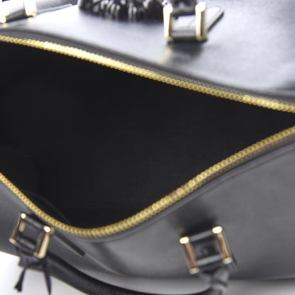 Versace Saffiano Calfskin Palazzo Duffle Bag Black 6 of 11