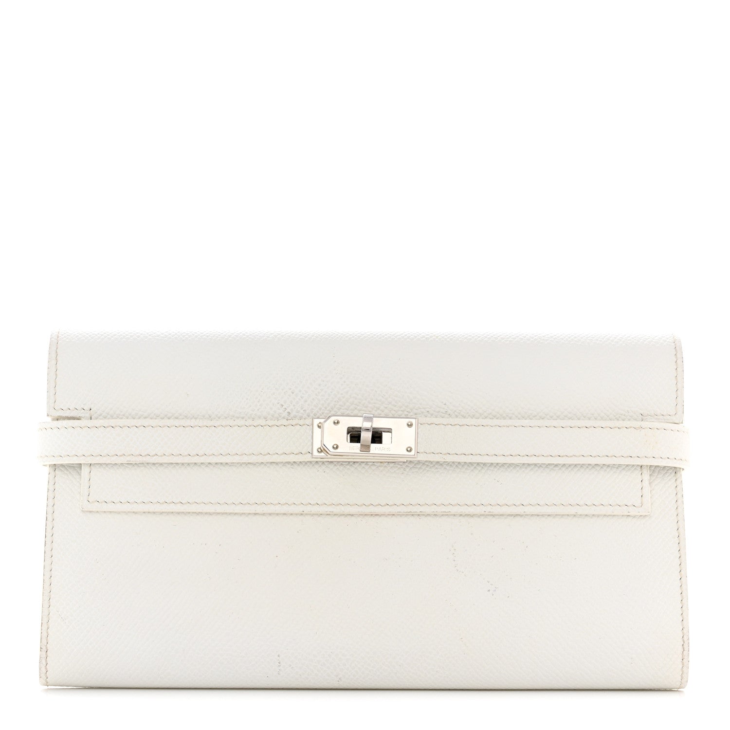 Hermes Epsom Kelly Longue Wallet White 1 of 10