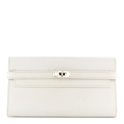Hermes Epsom Kelly Longue Wallet White 1 of 10
