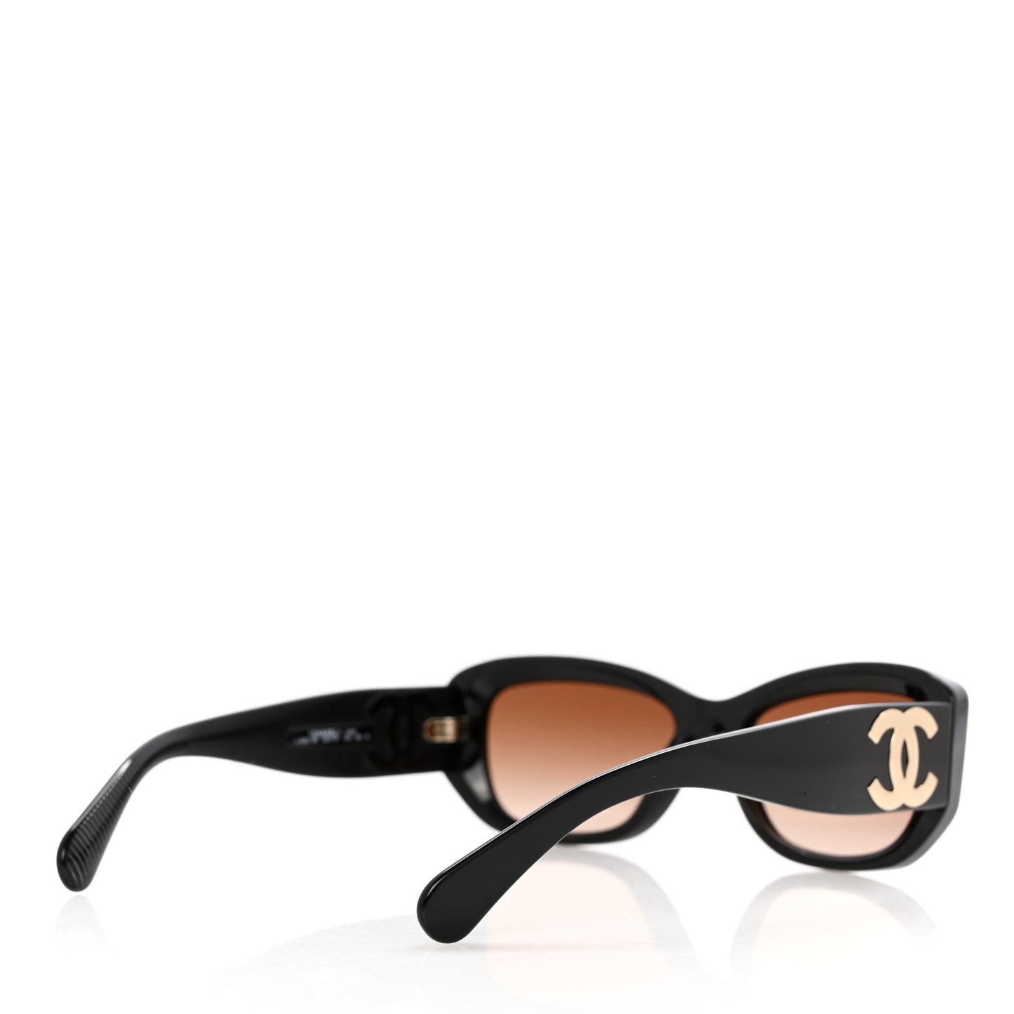 Acetate Rectangle Sunglasses 5493 Black Brown