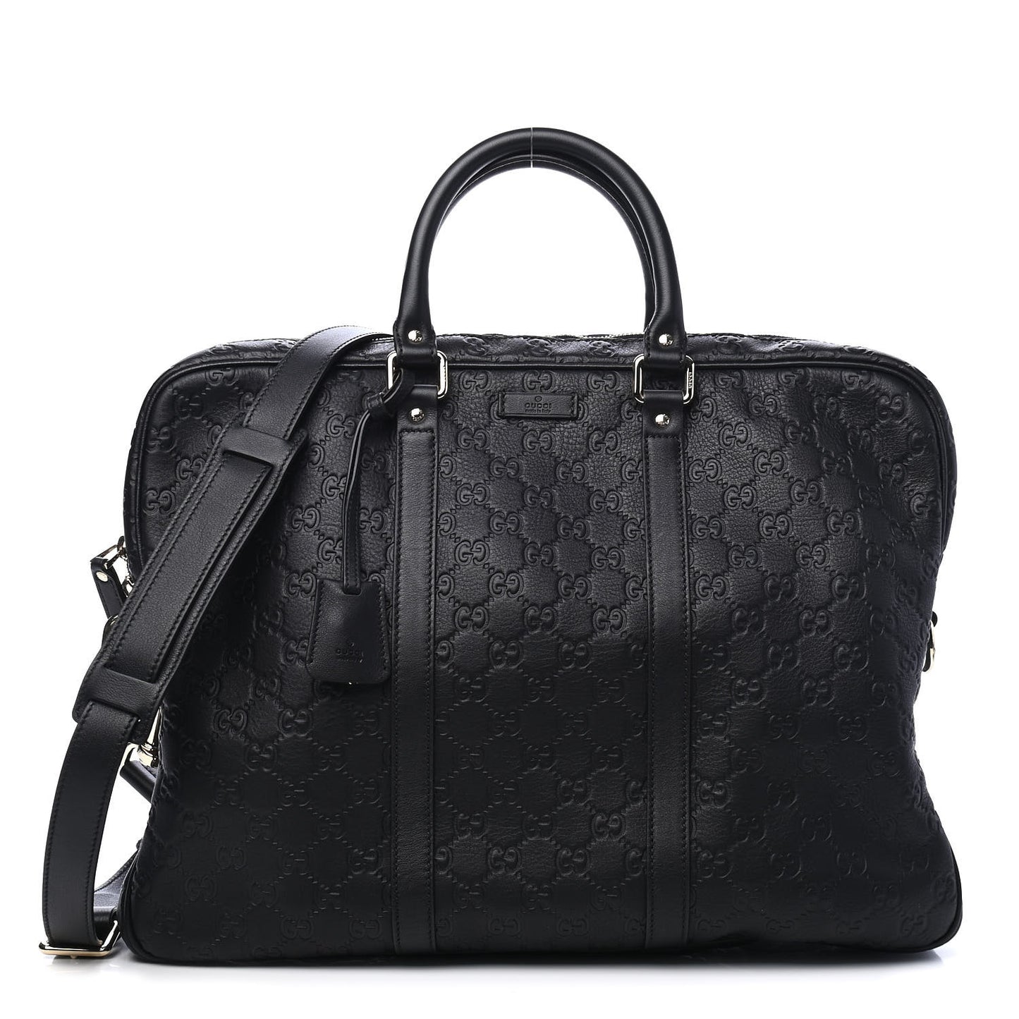 Guccissima Signature Briefcase Black