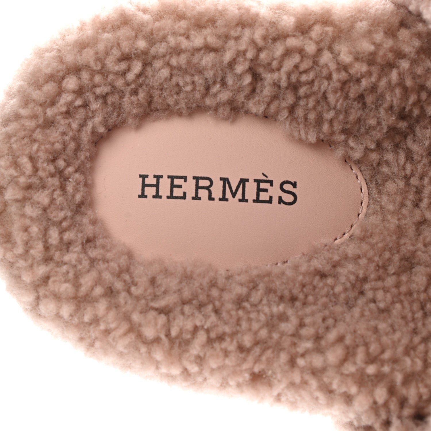Hermes Woolskin Womens Chypre Sandals 38 Bois De Santal 7 of 8