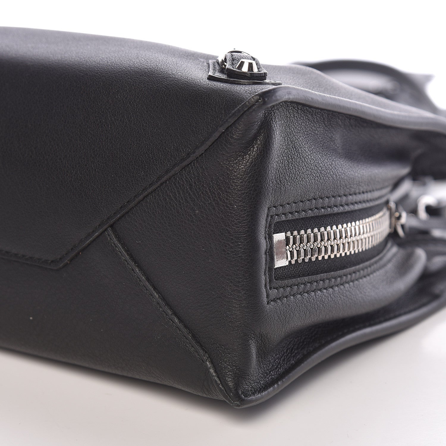 Balenciaga Calfskin Papier Mini A4 Zip Around Tote Black 10 of 11