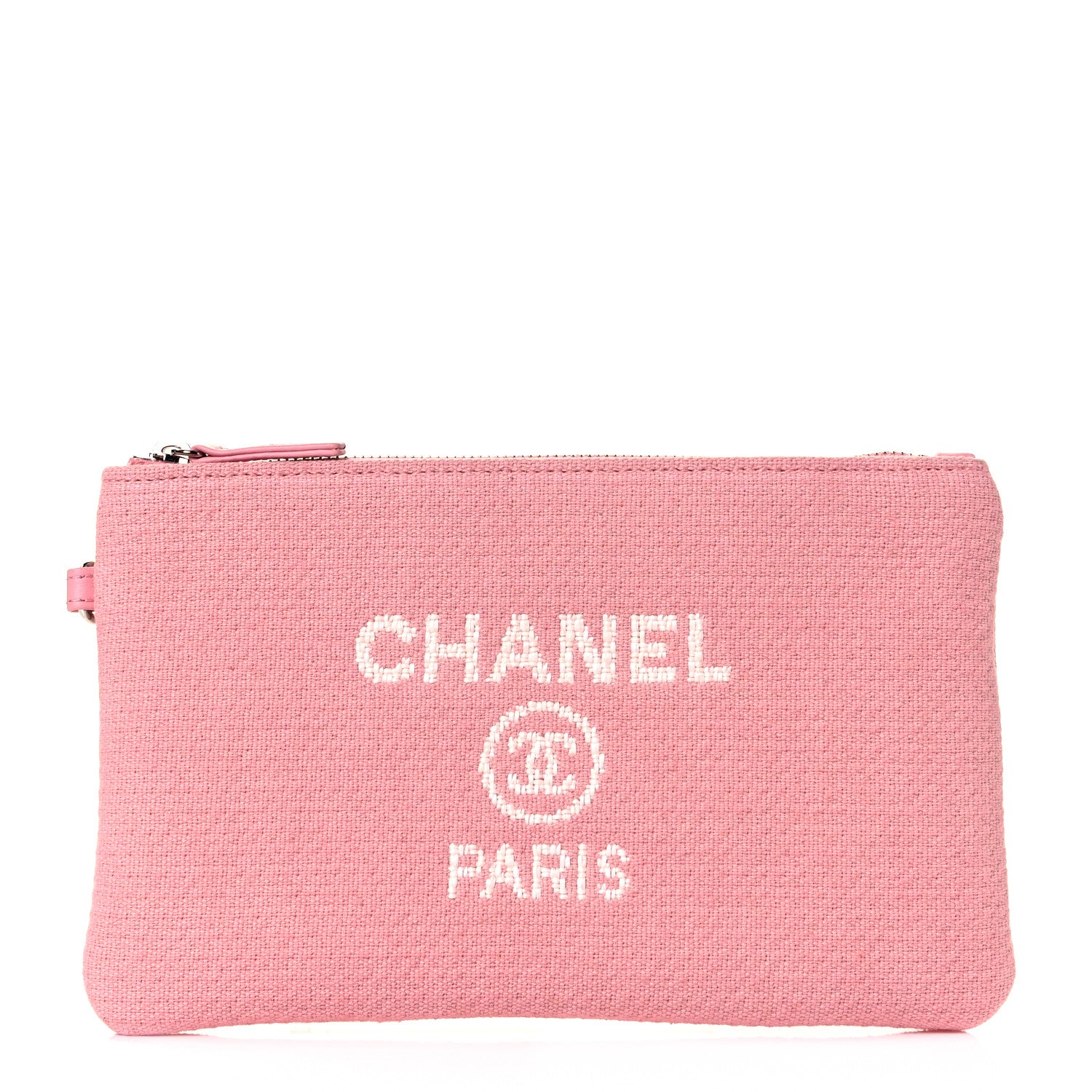 Chanel Mixed Fibers Small Deauville Pouch Pink 1 of 8