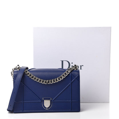 Christian Dior Grained Calfskin Medium Diorama Flap Bag Bleu De Minuit 13 of 13
