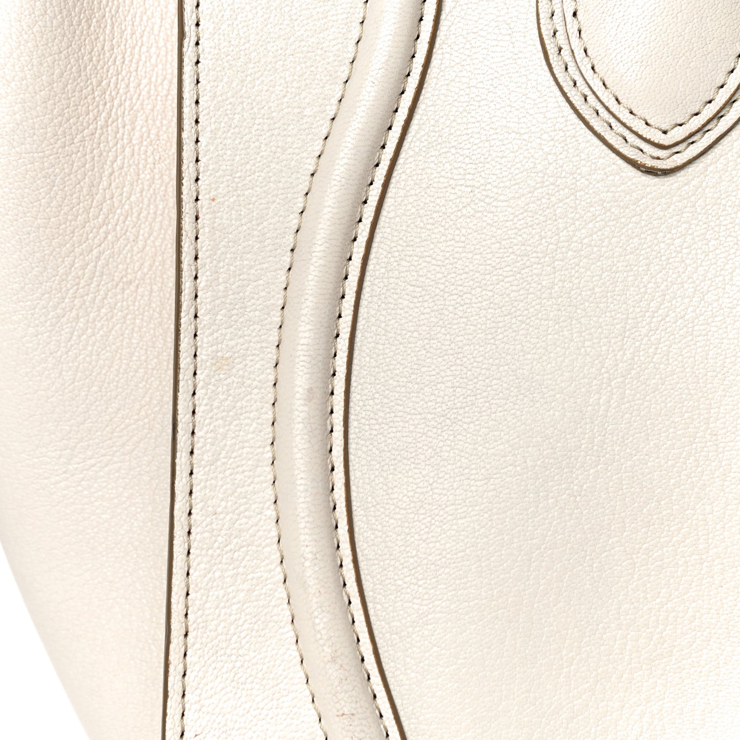 Goatskin Mini Luggage White