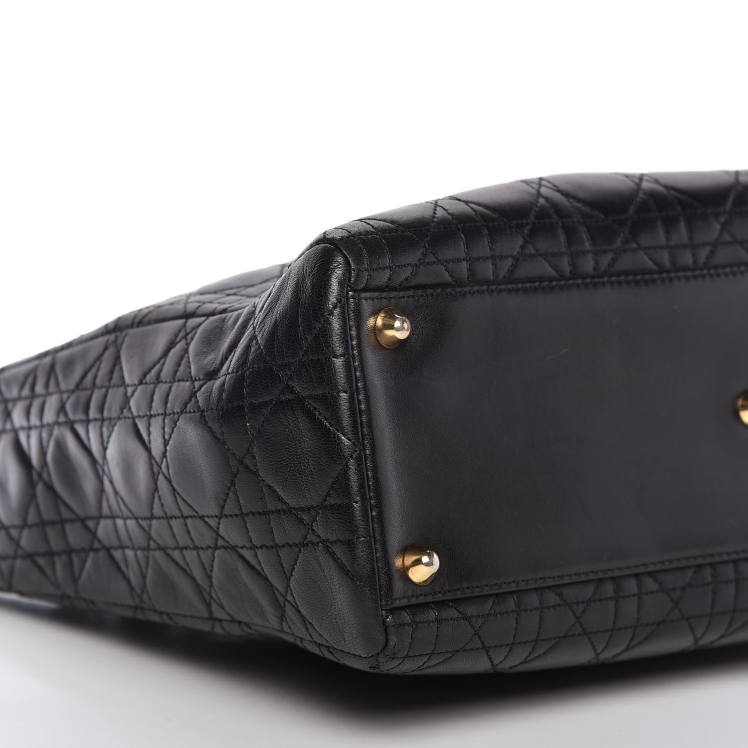 Christian Dior Lambskin Cannage Large Lady Dior Black 6 of 11