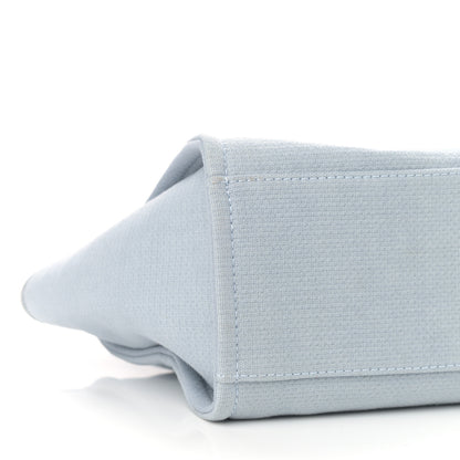 Chanel Mixed Fibers Small Deauville Tote Light Blue 9 of 11