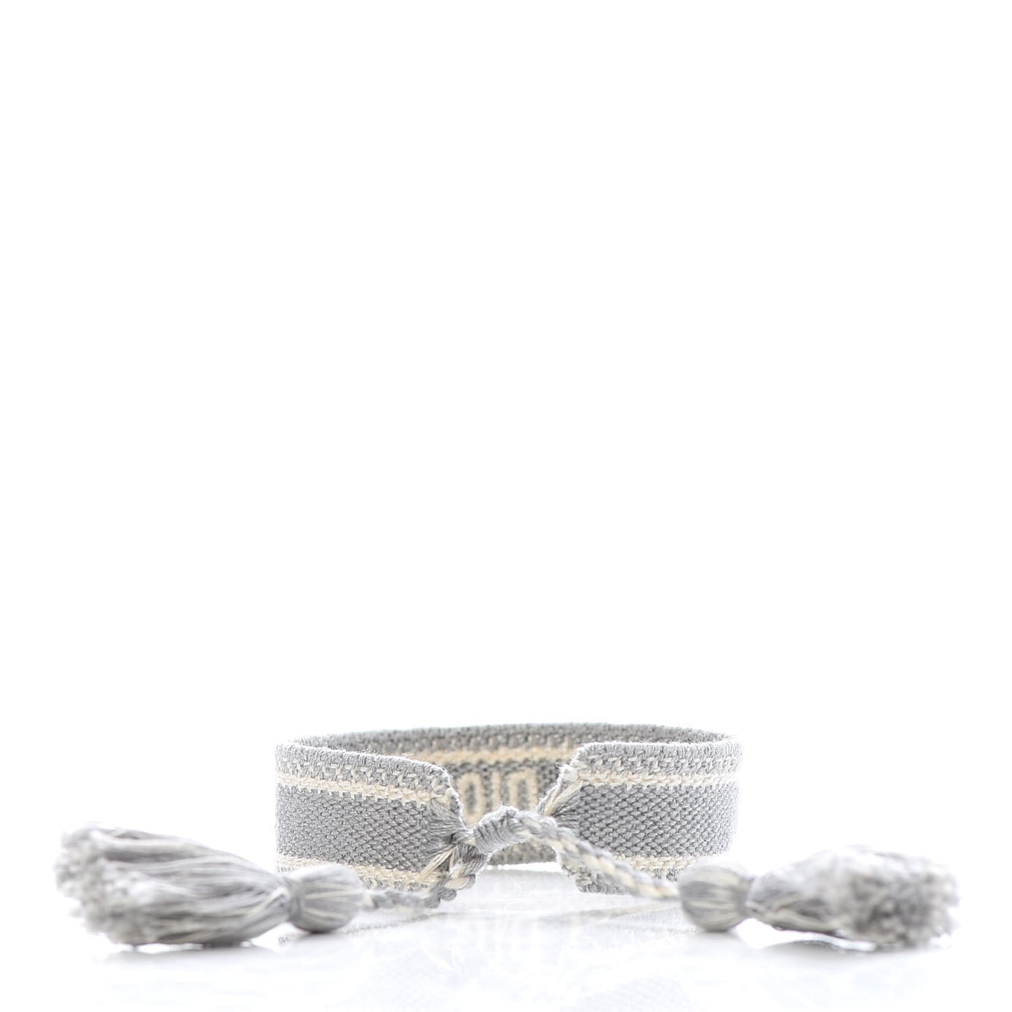 Woven Cotton J'Adior Friendship Bracelet Grey