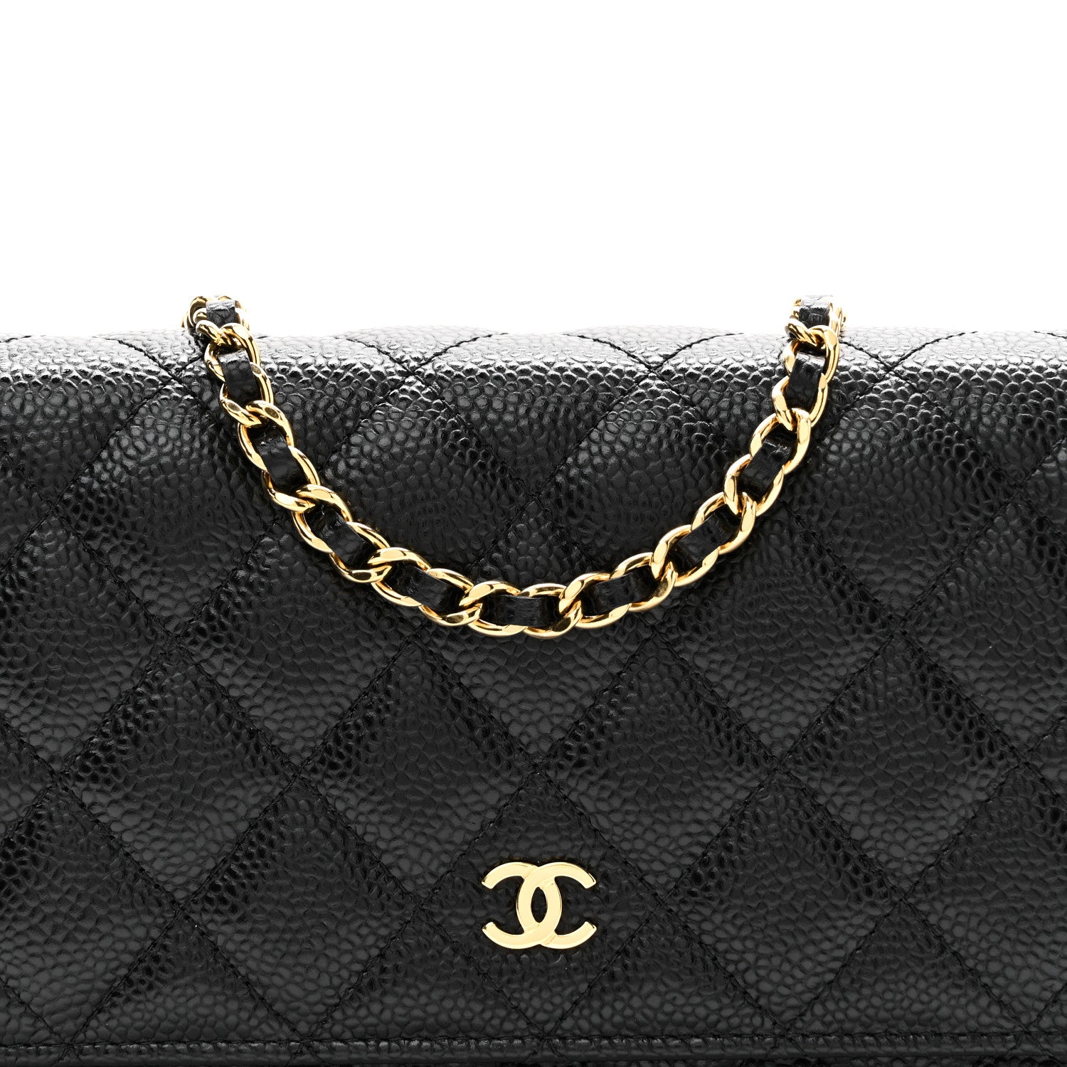 Chanel Caviar Quilted Wallet On Chain WOC Black 8 of 11