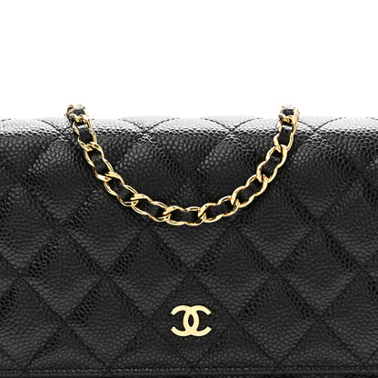 Chanel Caviar Quilted Wallet On Chain WOC Black 8 of 11