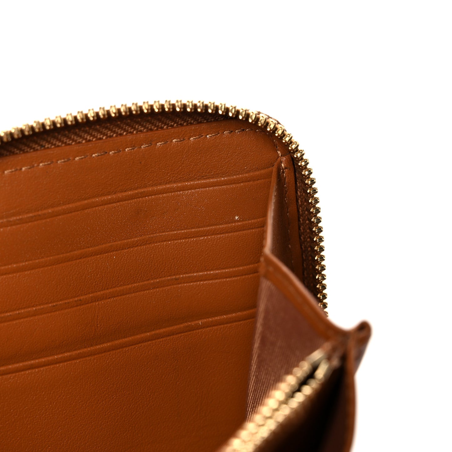 Visetos Large Zip Around Wallet Cognac