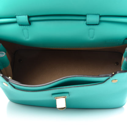 MCM Grained Calfskin Medium Milla Convertible Backpack Oasis Green 4 of 8