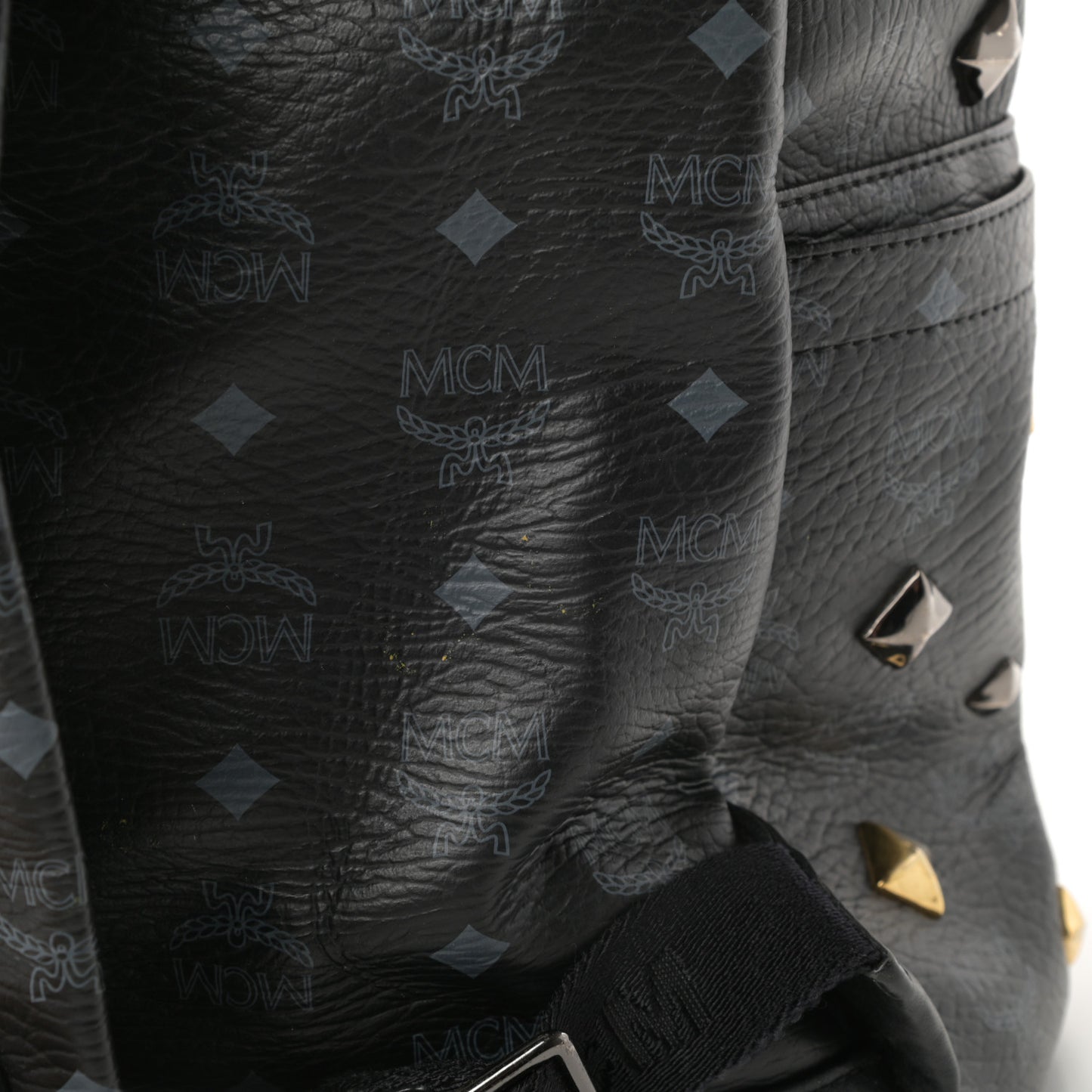 Visetos Medium Studded Stark Backpack Black