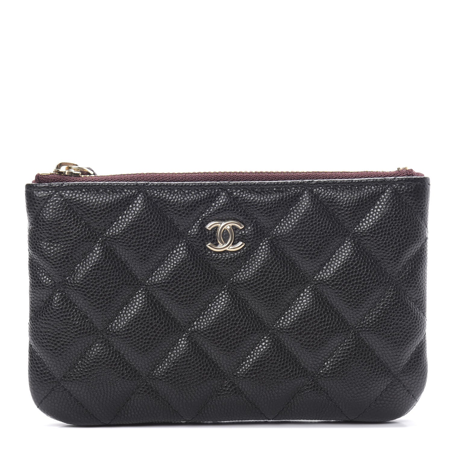 Chanel Caviar Quilted Small Cosmetic Case Black 1 of 8
