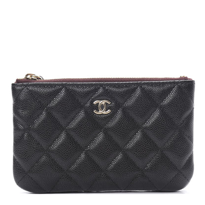 Chanel Caviar Quilted Small Cosmetic Case Black 1 of 8
