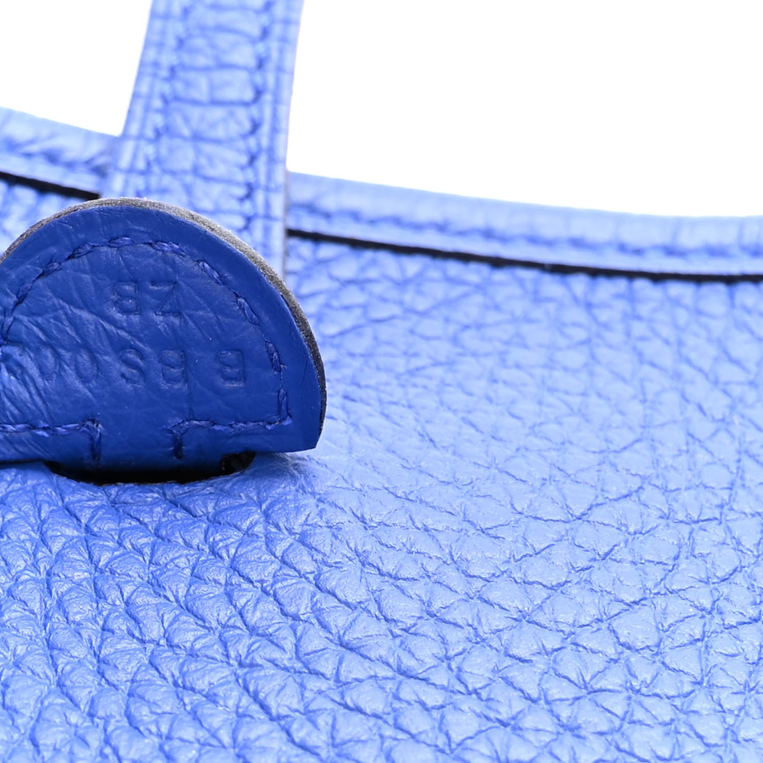 Hermes Taurillon Clemence Evelyne TPM Bleu Royal 7 of 11