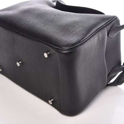 Hermes Taurillon Clemence Lindy 30 Black 10 of 12