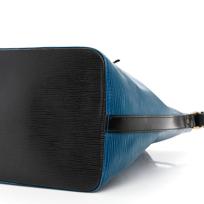 Louis Vuitton Epi Petit Bi-Color Noe Bleu Toledo Black 9 of 12