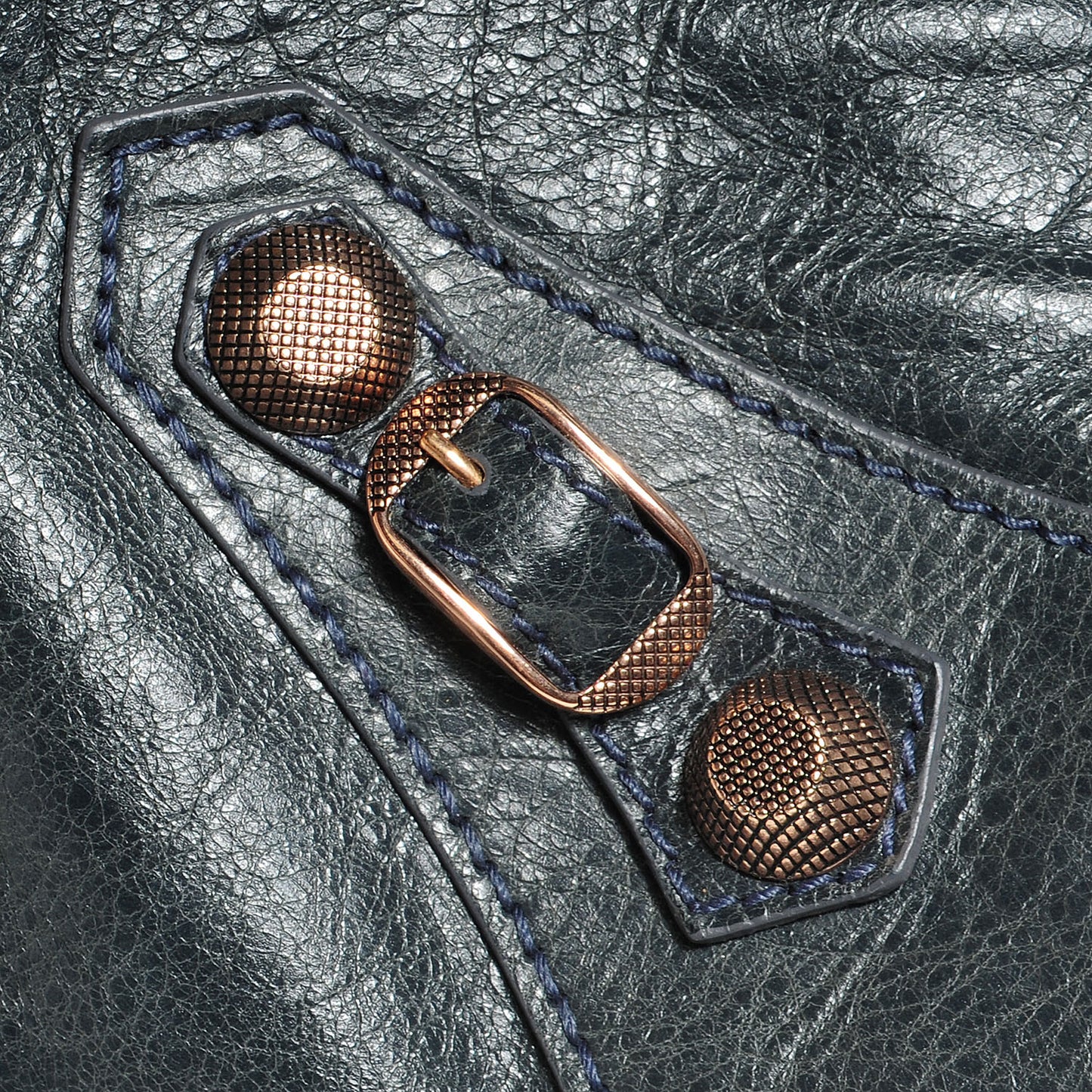 Agneau Giant 12 Rose Gold Hardware Work Anthracite