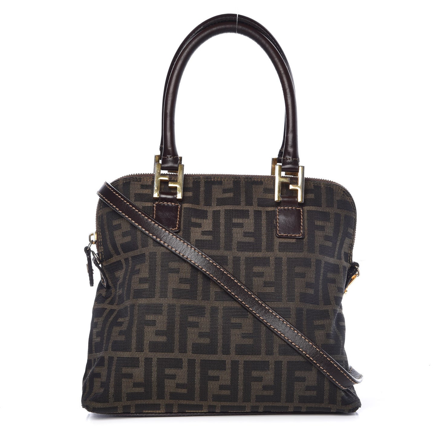 Zucca Top Handle Tote Tobacco
