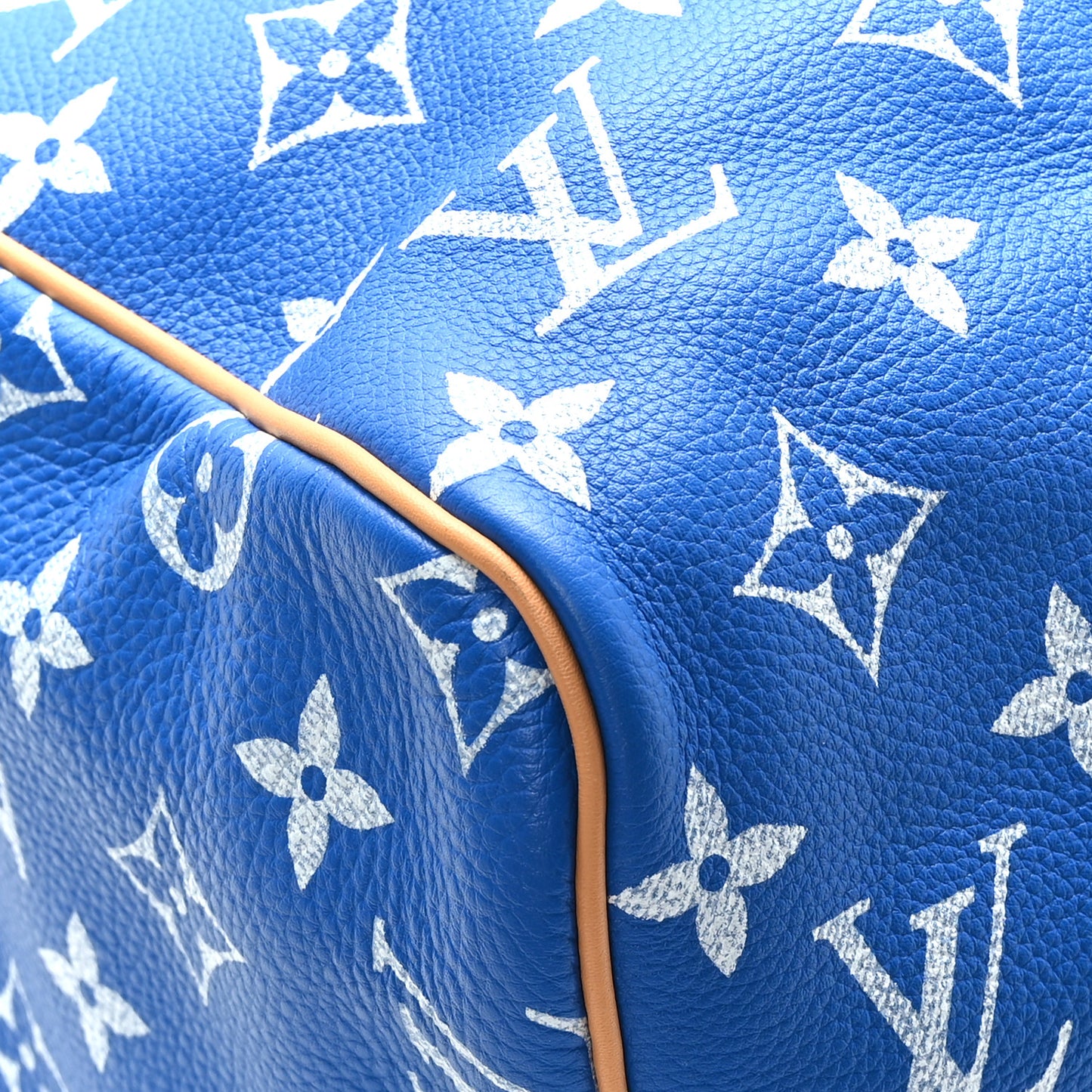 Calfskin Monogram Speedy P9 Bandouliere 40 Blue