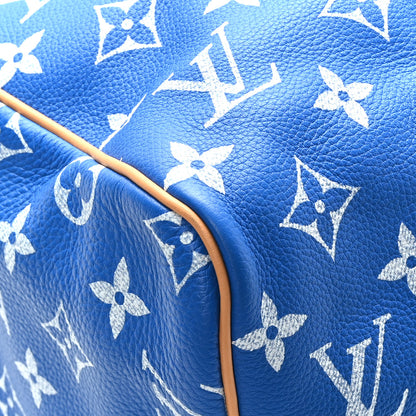 Louis Vuitton Calfskin Monogram Speedy P9 Bandouliere 40 Blue 7 of 10