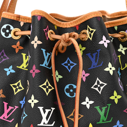 Louis Vuitton Monogram Multicolor Petit Noe Black 7 of 14
