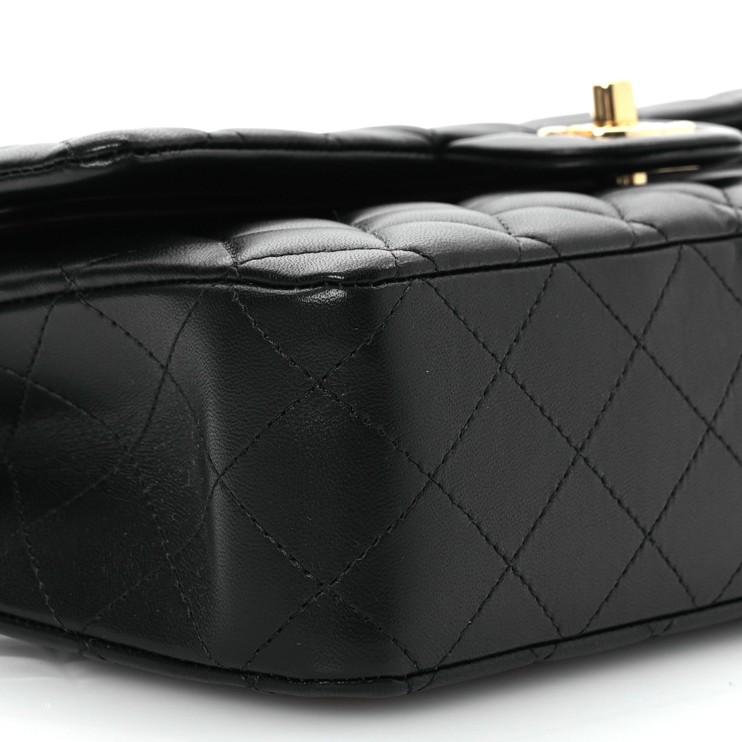 Chanel Lambskin Quilted Medium Double Flap Black 10 of 11