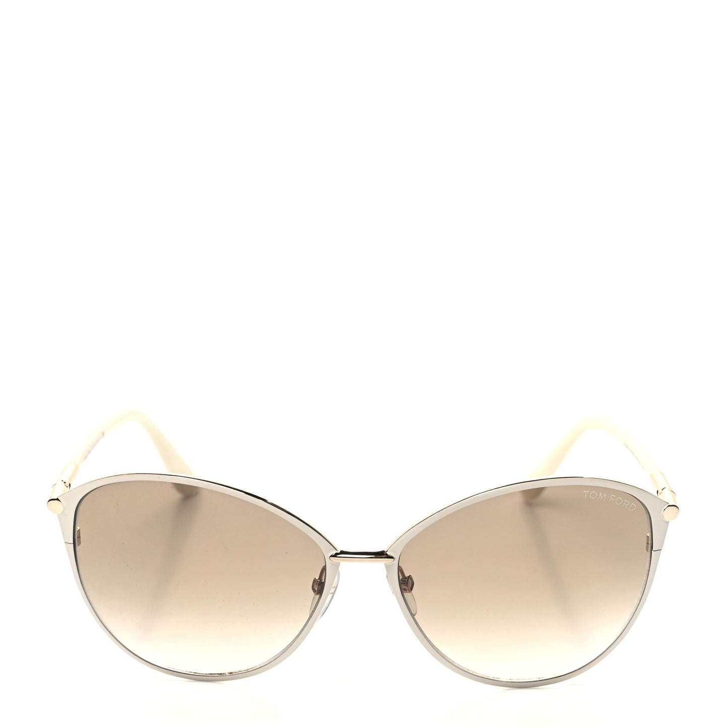 Penelope Vintage Round Sunglasses TF320 White