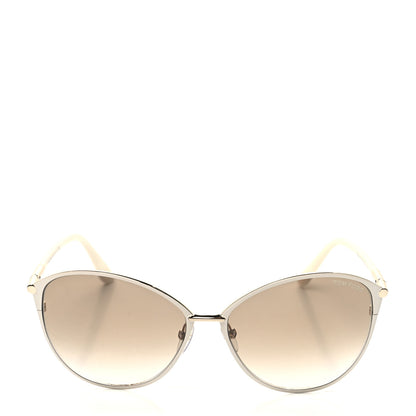 Tom Ford Penelope Vintage Round Sunglasses TF320 White 2 of 8