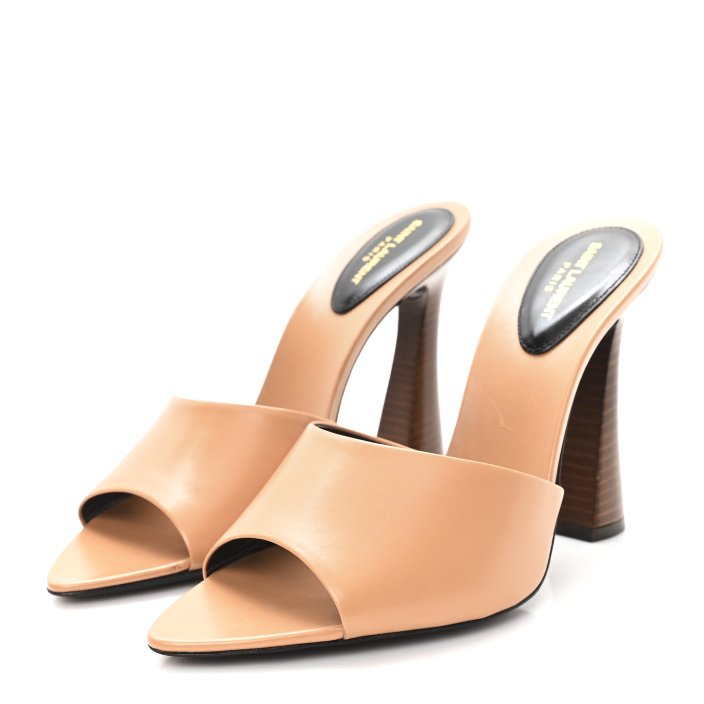 Calfskin Gippy 105 Mule Sandals 40 Bisque