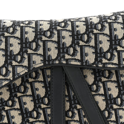 Christian Dior Oblique Saddle Bag Blue 8 of 13
