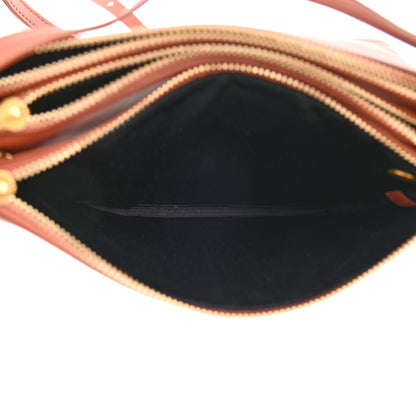 Celine Lambskin Small Trio Crossbody Bag Tan 5 of 11