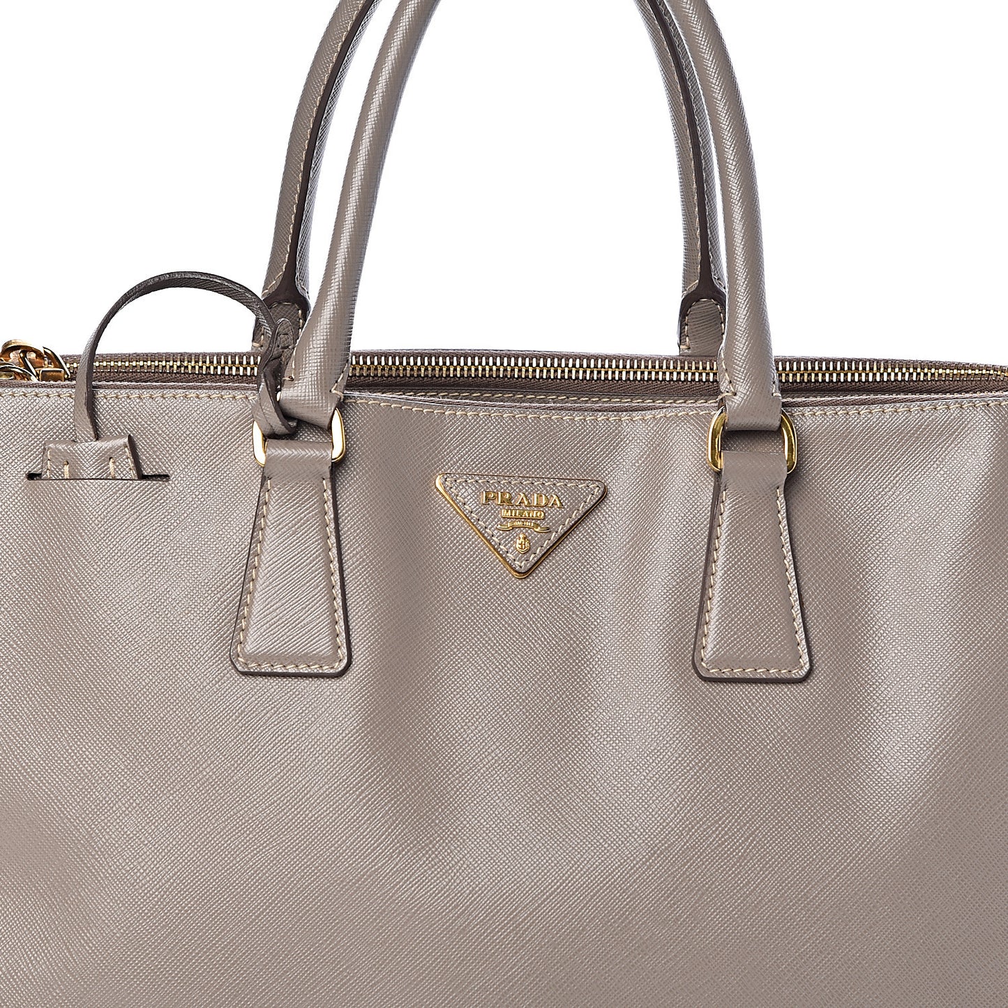 Saffiano Large Galleria Double Zip Tote Argilla
